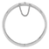Rhodium Over Sterling Silver 12.00mm Hinged Bangle Bracelet