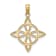 10K Yellow Gold Textured Small Celtic Eternity Knot Charm