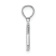 Rhodium Over 14k White Gold Polished Block Letter K Initial Pendant