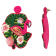 Pink/Green Left & Right Flamingo Earring