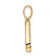 14k Yellow Gold Diamond Letter J Initial Pendant