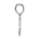 Sterling Silver Polished Block Initial -X- Pendant