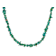 Green Turquoise Chip Strand Necklace In Sterling Silver