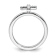 Sterling Silver Stackable Expressions Cross Diamond Ring 0.105ctw