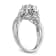Rhodium Over 14K White Gold Lab Grown Diamond Cluster Engagement Ring 0.758ctw