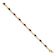 10k Yellow Gold and 10k White Gold Garnet and Diamond Infinity Bracelet
