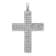 Rhodium Over 14K White Gold 1ct. Diamond Latin Cross Pendant