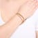 Initial J CZ Beaded Bracelet Set In 14K Gold Over Brass 0.07ctw