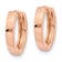 14k Rose Gold 7/16" Round Hinged Hoop Earrings