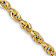 14k Yellow Gold 2.8mm Rope Link 16 Inch Chain