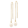 14K Yellow Gold 7-8mm White Rice Freshwater Cultured Pearl Box Chain
Threader Earrings