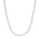 6-7mm Round White Freshwater Pearl 10K Yellow Gold Tennis Necklace