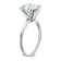 Rhodium Over 14K White Gold 3 ct. D E F Pure Light Round Moissanite
Solitaire Ring