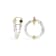 14K Yellow Gold Over Brass Gala Bamboo Acrylic Earrings