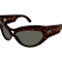Saint Laurent Brown Havana Wrap Around Frame / Gray Lenses Sunglasses