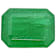Brazilian Emerald 10.5x8mm Emerald Cut 3.32ct