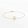 10K Yellow Gold White Diamond G Initial Bracelet for Women with
Adjustable Chain, 0.06ctw