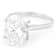 Lab-Grown Diamond Oval Solitaire Ring In 14K White Gold 5.00ct