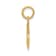 14k Yellow Gold Police Badge Charm Pendant