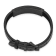 Black Leather and Stainless Steel Black IP-plated Solid Carbon Fiber Bracelet