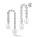 Rachel Zoe Freshwater Pearl and CZ Tennis Drop Earrings in Rhodium Over
Sterling Silver