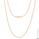 Cuban Link Chain Necklace 1.8MM In 14K Yellow Gold Over Sterling Silver
24 Inch
