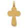 14k Yellow Gold Textured Fancy Cross Pendant