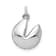 Rhodium Over 14k White Gold Diamond Fortune Cookie Pendant
