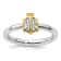 14K Yellow Gold Over Sterling Silver Stackable Expressions Ladybug
Diamond Ring 0.06ctw