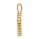 14k Yellow Gold Diamond Latin Cross Pendant