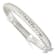 Rhodium Over Sterling Silver Polished and Diamond-cut 7.00mm Hinged Bangle