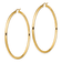 14k Yellow Gold 2 13/16" Polished Tube Hoop Earrings