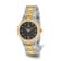 Ladies Charles Hubert Two-tone Stainless Steel Black Dial Watch
