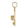 14k Yellow Gold Textured Reversible Bahamas Double Sandals Charm