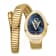 Christian Van Sant Women's Naga Blue Dial, Yellow Stainless Steel Watch