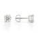 Certified White Lab-Grown Diamond H-I SI 14k White Gold Stud Earrings 2.00ctw