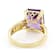 Amethyst And Lab-Grown Diamond Ring In 18K Gold Over Sterling Silver 4.81ctw