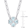 3.88ctw Sky Blue Topaz and Diamond Accent Floral Heart Paperclip Chain
Sterling Silver Necklace