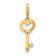 14K Yellow Gold Polished Heart Key Pendant