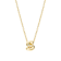 CZ Initial S Tennis Necklace And Pendant Set In 14K Gold Over Brass 4.05ctw