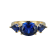 Lab Created Blue Sapphire 18k Yellow Gold Over Sterling Silver September
Birthstone Ring 3.11ctw