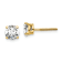 14K Yellow Gold Lab Grown Diamond 1 1/2ct. VS/SI GH+, Screw Back Earrings