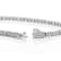 White Diamond Rhodium Over Sterling Silver Tennis Bracelet 0.50ctw
