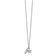 Rhodium Over Sterling Silver White Ice Diamond Shell 18 Inch with 2 Inch
Extension Necklace