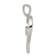 Rhodium Over Sterling Silver MOM Cubic Zirconia Heart Pendant