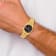 Men's Charles Hubert IP-plated Black Dial Watch