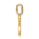 14K Yellow Gold Diamond Letter R Initial Pendant