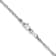14K White Gold 1.7mm Singapore Chain Bracelet