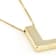 Block Letter L Initial Necklace In 10K Yellow Gold