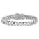 Rhodium Over Sterling Silver Monaco Link Cubic Zirconia Pavé Clasp
7.5-inch Bracelet